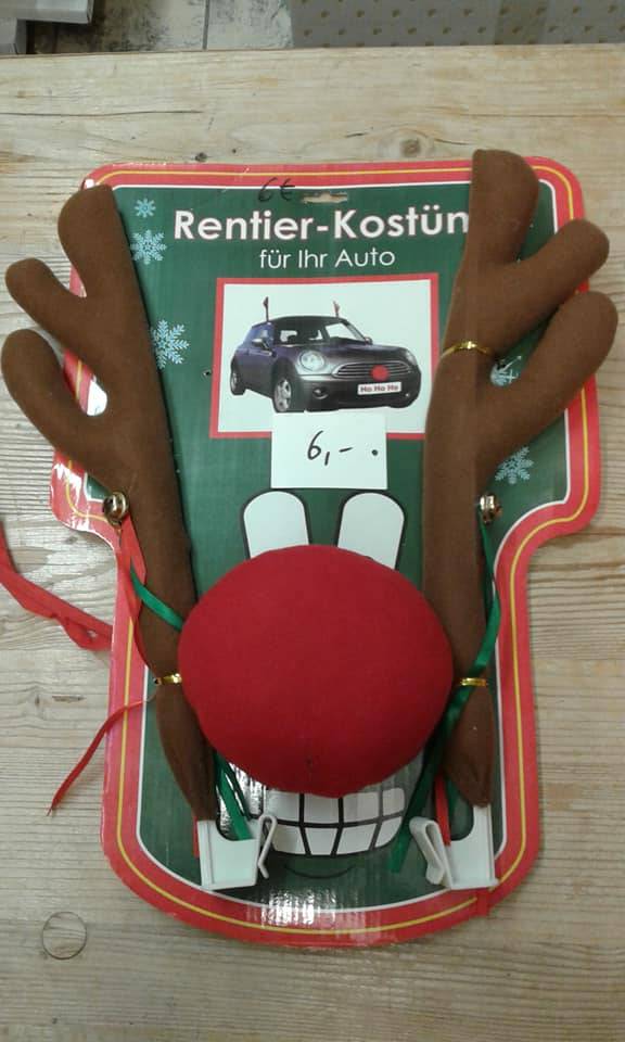 Rentier-Kostüm für Auto, I ♥ Buchen