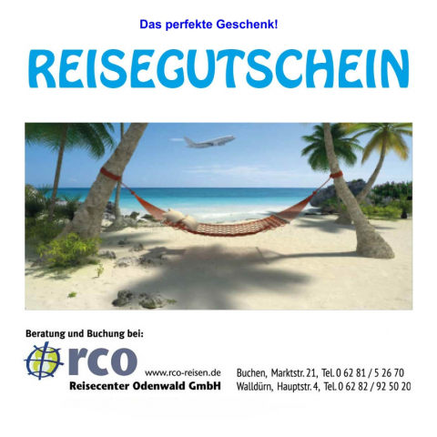 Gutschein Reisecenter Odenwald GmbH